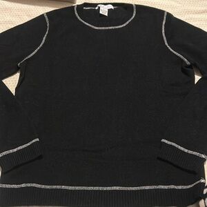 Wendy b. cashmere Sweater Black Size L  armpit to armpit 19”, length is 24”